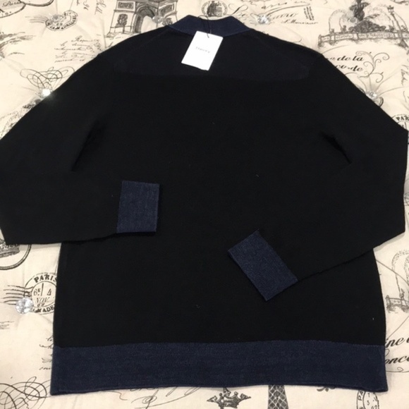 THEORY Rothley Color-block Quarter-zip Sweater - Picture 7 of 7